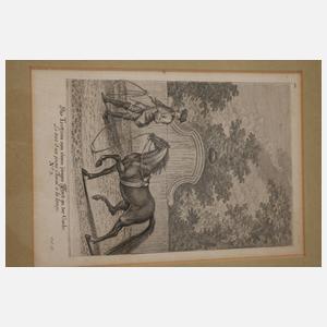 Johann Elias Ridinger, Konvolut Pferdedarstellungen