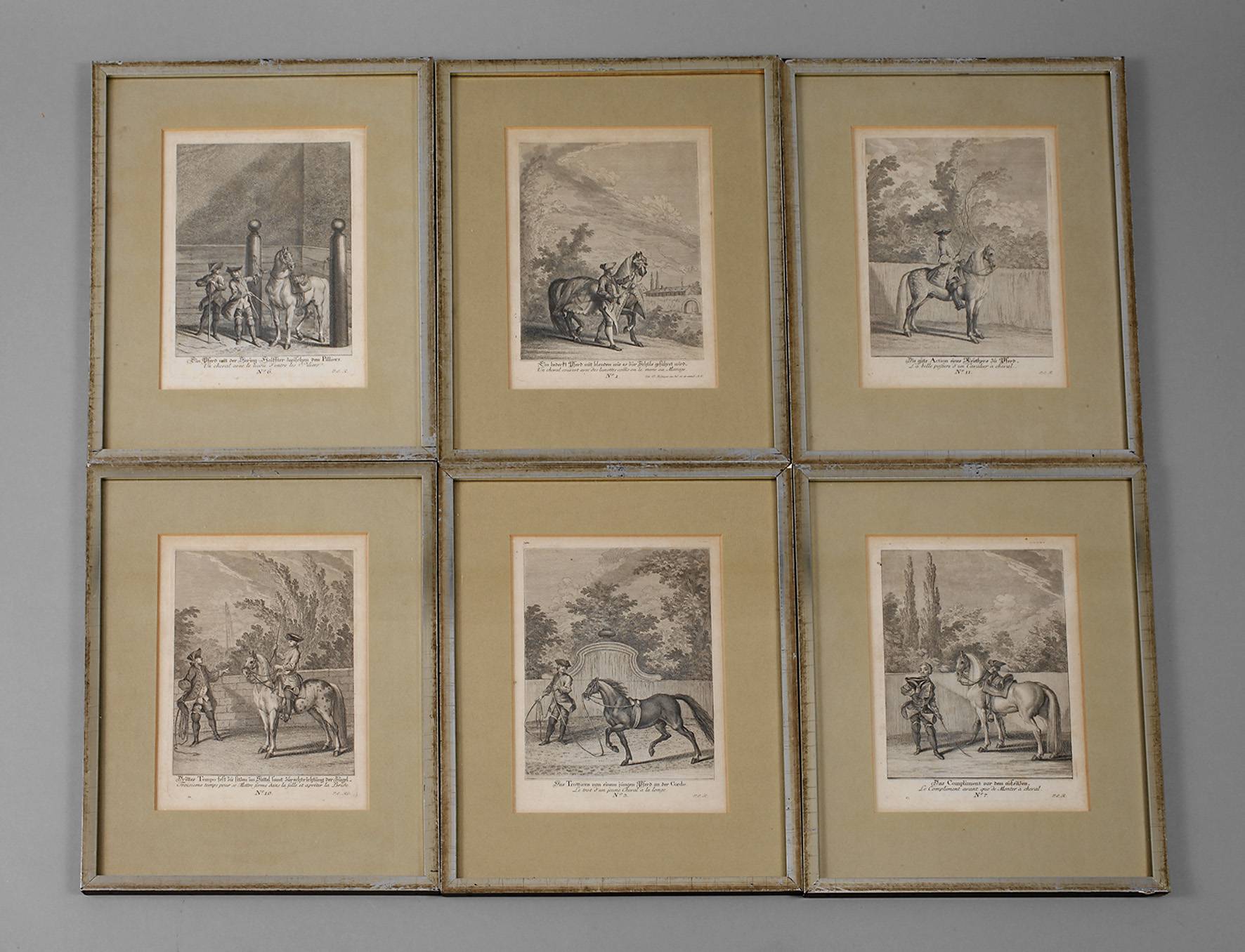 Johann Elias Ridinger, Konvolut Pferdedarstellungen