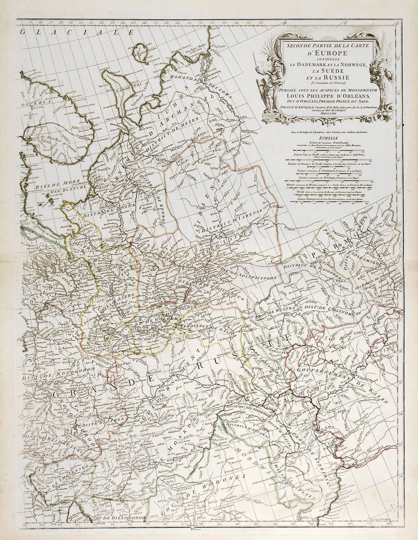 Guillaume Delahaye, Karte Russland