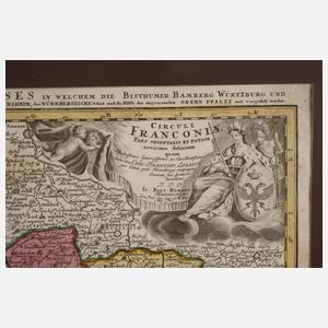 Johann Baptist Homann, Kupferstichkarte Franken