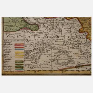 Johann Baptist Homann, Kupferstichkarte Franken