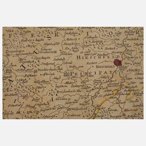 Johann Baptist Homann, Kupferstichkarte Hessen