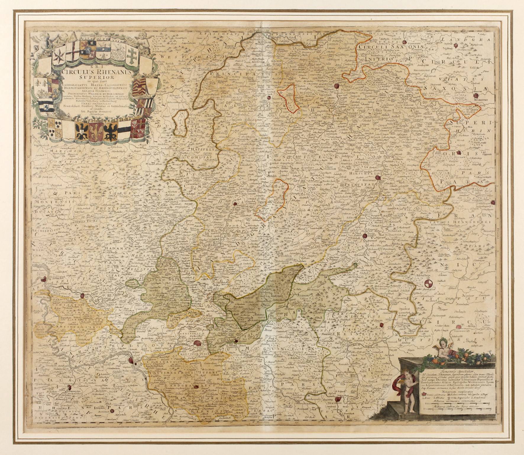 Johann Baptist Homann, Kupferstichkarte Hessen