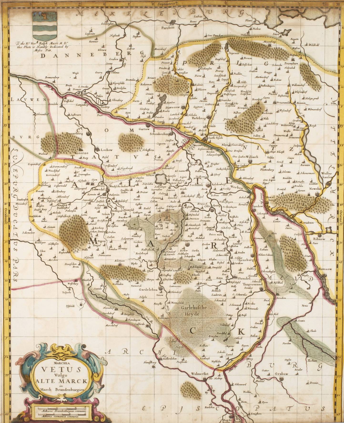 Moses Pitt, Kupferstichkarte Altmark