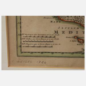 Michael Kauffer, Karte Griechenland – Italien – Balkan