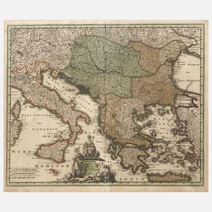 Michael Kauffer, Karte Griechenland – Italien – Balkan