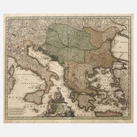 Michael Kauffer, Karte Griechenland – Italien – Balkan111