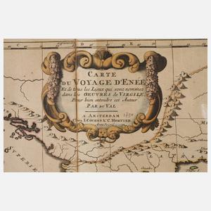 Pierre Mortier, Kupferstichkarte Mittelmeerraum