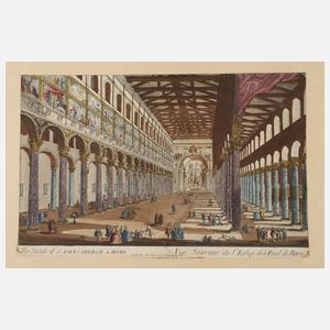 Guckkastenblatt Paulskirche in Rom