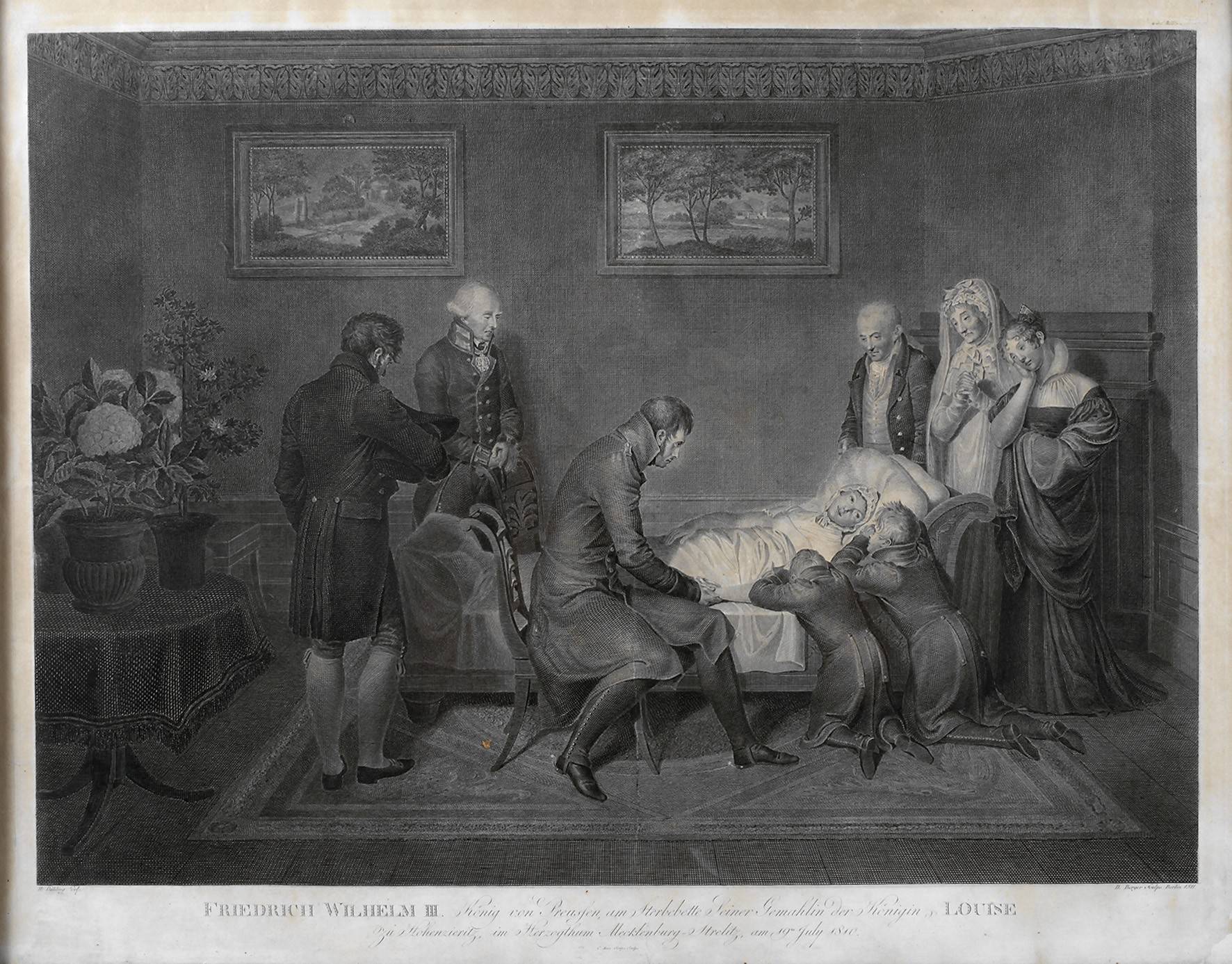 Daniel Berger, Königin Luise auf dem Sterbebett