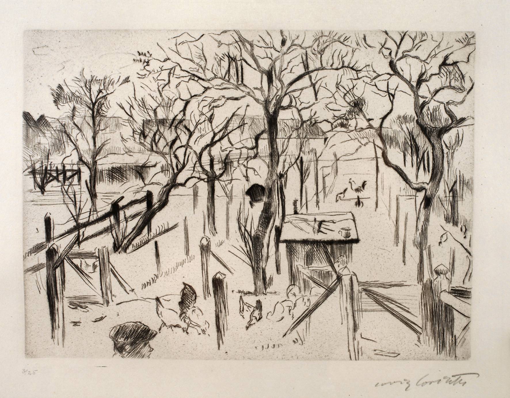 Prof. Lovis Corinth, ”Obstgarten im Herbst”