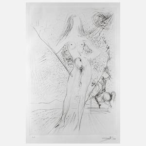 Salvador Dali, attr., ”Venus de las Constellation with Picador”