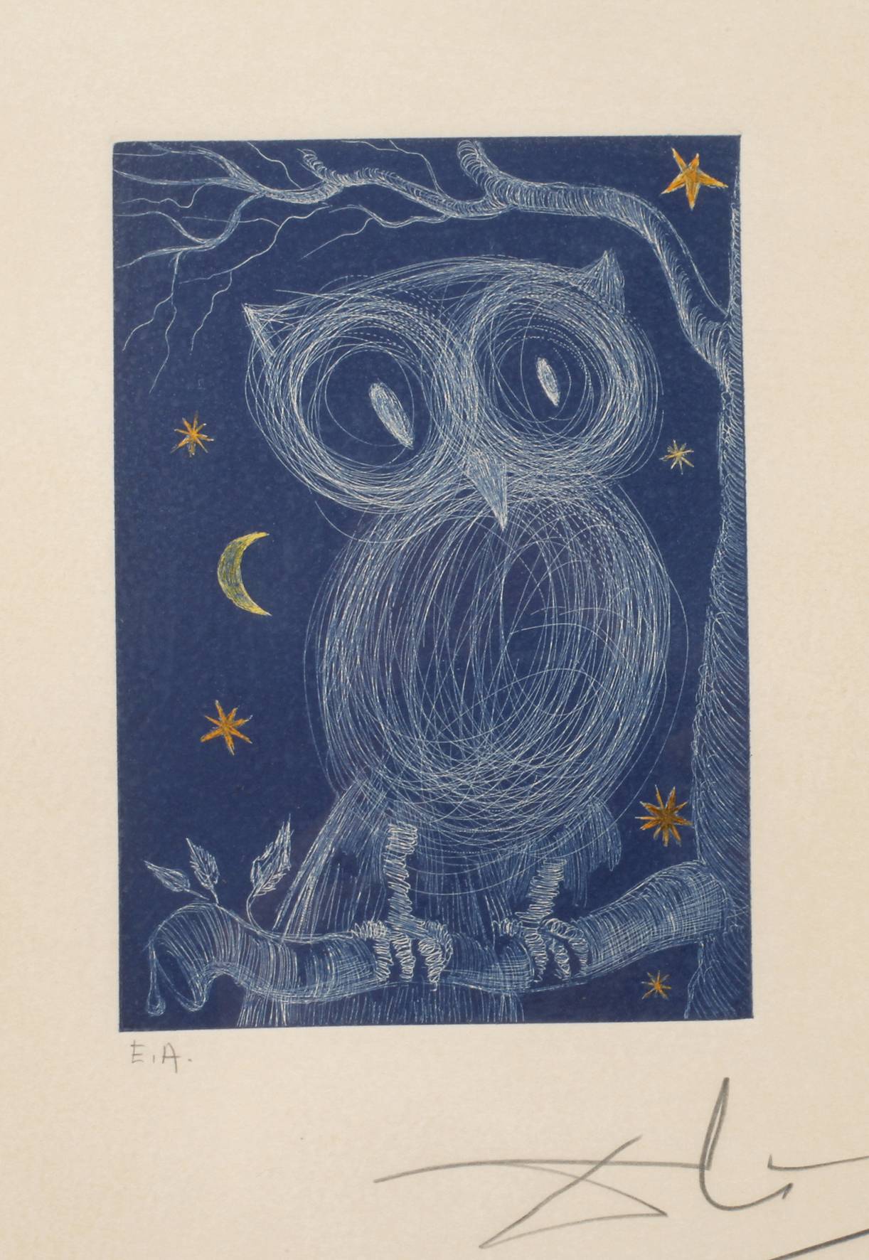 Salvador Dali, attr., ”Petite chouette”