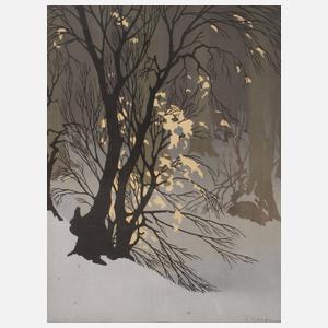 Oscar Droege, Im Winterwald