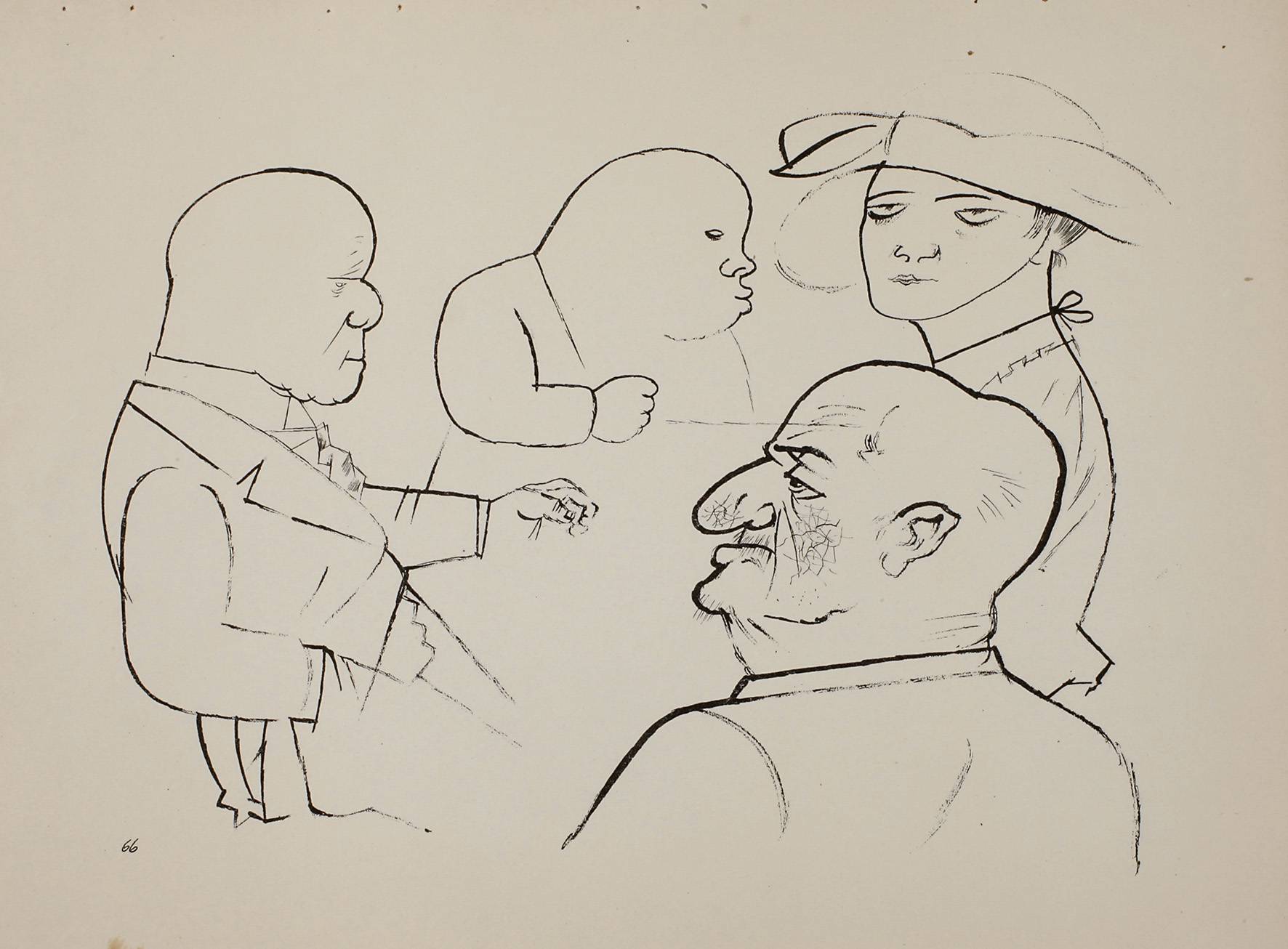 George Grosz, ”Haifische”
