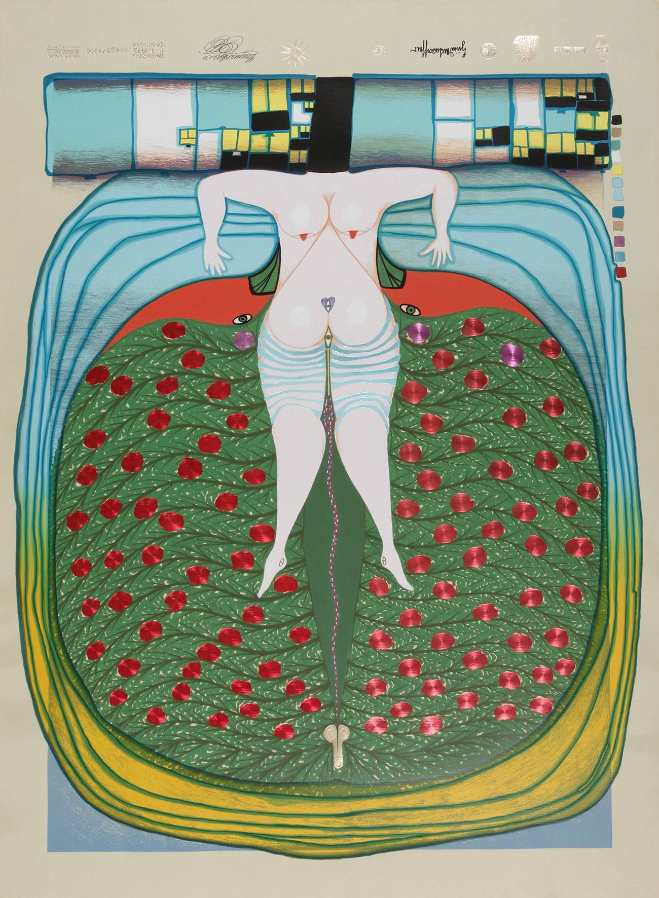 Prof. Friedensreich Hundertwasser, Farbserigraphie