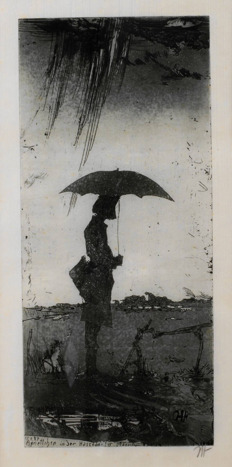 Horst Janssen, ”Annettchen in der Haseldorfer Marsch”