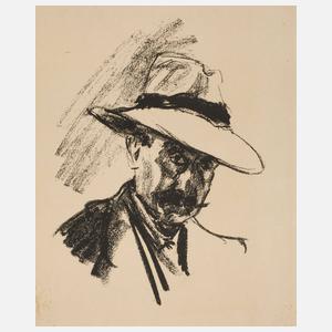 Prof. Max Liebermann, ”Selbstbildnis”