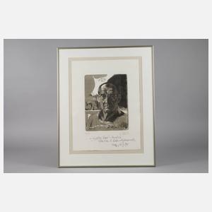 Prof. Willi Sitte, Selbstportrait