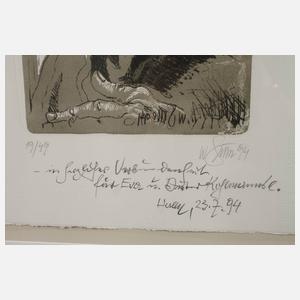 Prof. Willi Sitte, Selbstportrait