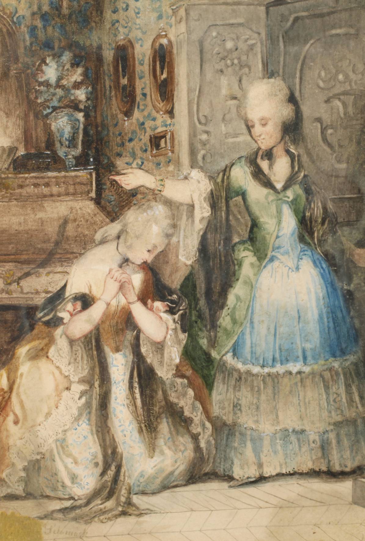 Emily Schmäck, attr., Rokokoszene