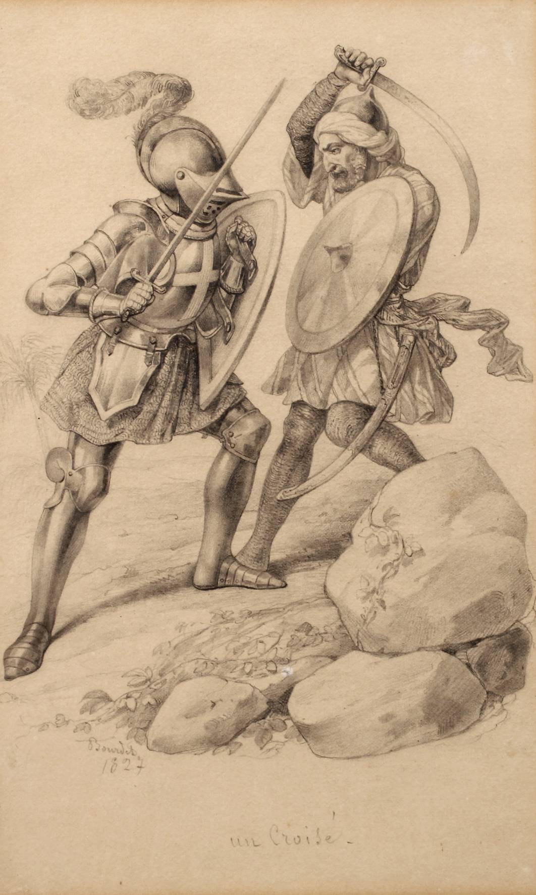 Joseph Guillaume Bourdet, Kampfszene