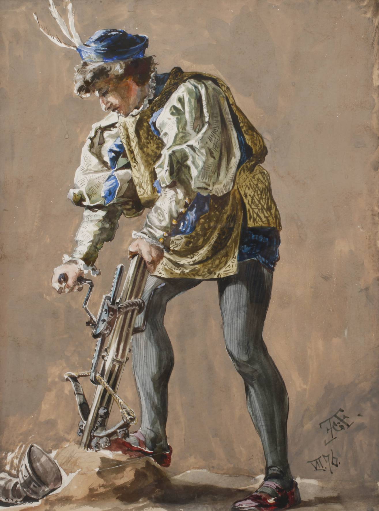 Ernst Albert Fischer-Cörlin, attr., Tell mit Armbrust