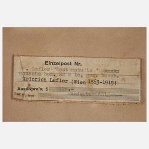 Prof. Heinrich Lefler, Junge Dame auf der Parkbank