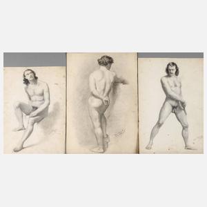 Karl Robiczek, Drei Aktzeichnungen