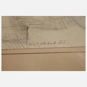 Ferdinand Schubert, Drei Portraitzeichnungen