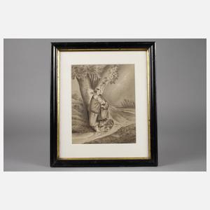 Gustav Süs, attr., Vom Gewitter überrascht