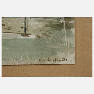 Adolph Treidler, Landschaft bei Rom