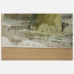 Adolph Treidler, Landschaft bei Rom