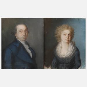 Portraits der Eheleute Dr. Karl und Katharina Steinlein