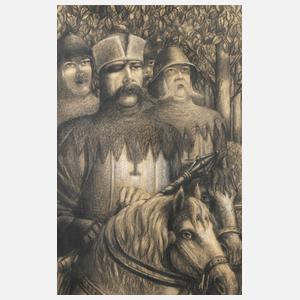 Alois Bilek, attr., Bildnis Jan Zizka von Trocnov