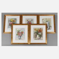 Carl Dörrbecker, Fünf Blumenstillleben111