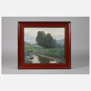 Max Merker, Abend in der Flussaue