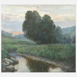 Max Merker, Abend in der Flussaue