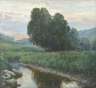 Max Merker, Abend in der Flussaue