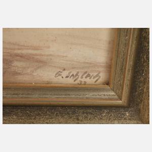 Georg Schlech, Fuchs mit Beute