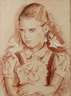W. Unger, Mädchenportrait mit Puppe