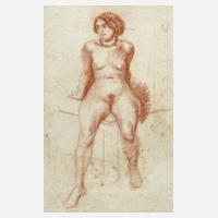 Sitzender Frauenakt111