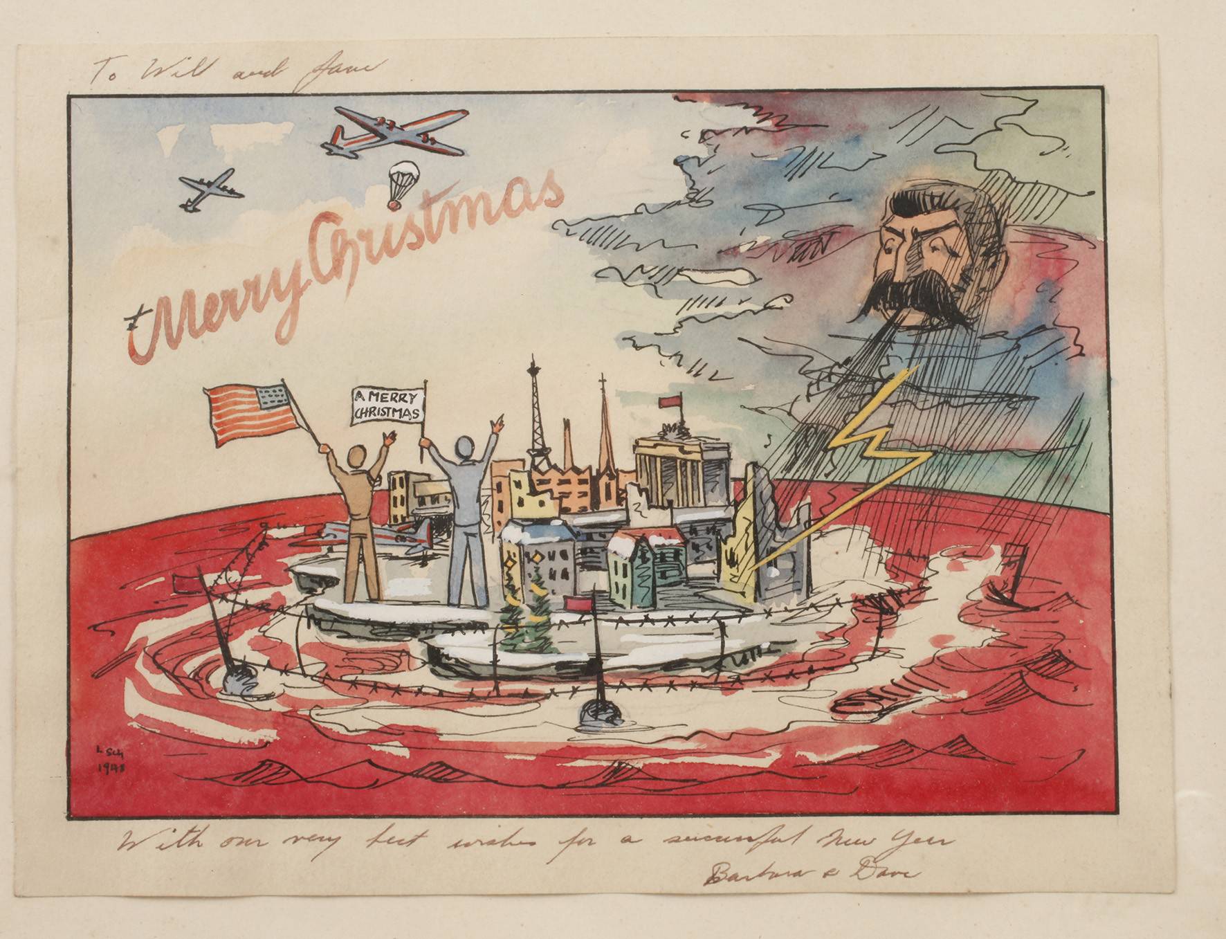 Weihnachtsgrüße in der Berlinblockade