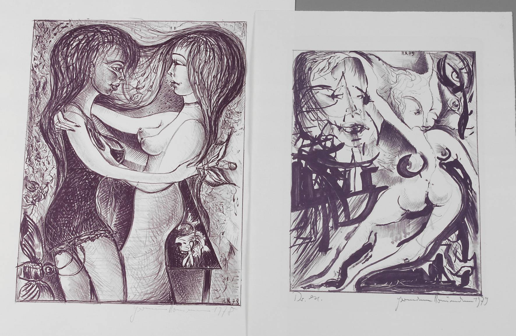 Hermann Naumann, Paar erotische Darstellungen