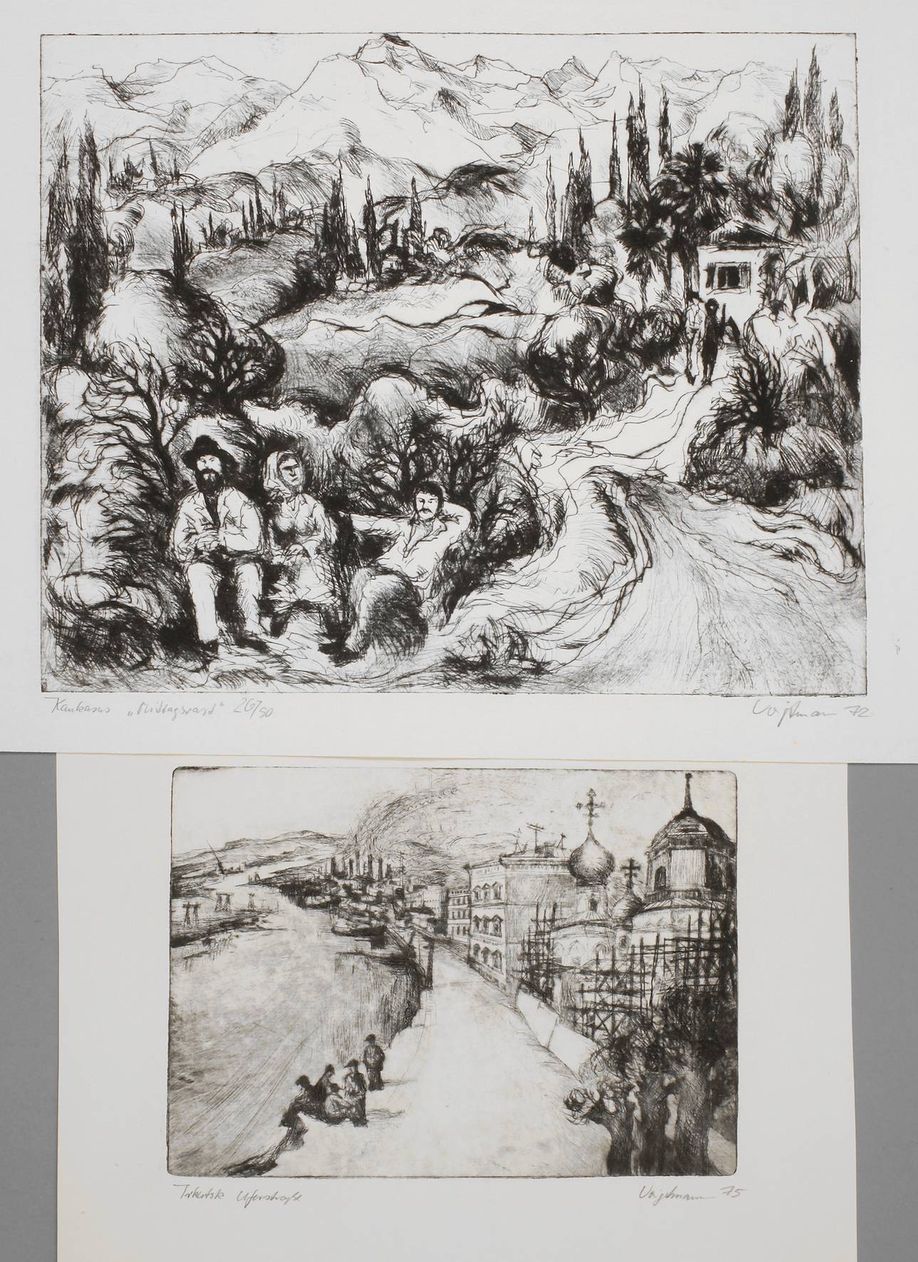 Lutz Voigtmann, Zwei Radierungen