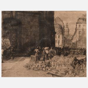 Walter Zeising, ”Topfmarkt an der Frauenkirche”