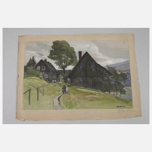 Walter Artus, Bauernhof im Gebirge