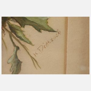 Kurt Dietzsch, Vier Blumenstillleben