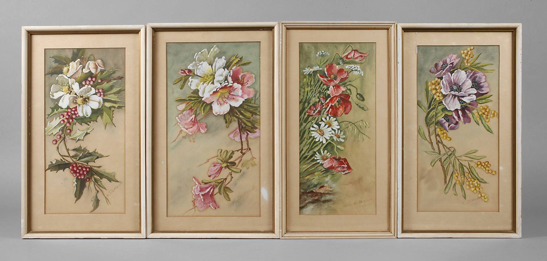 Kurt Dietzsch, Vier Blumenstillleben