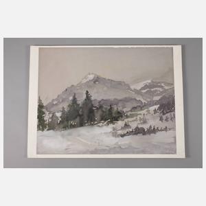 Adolf Sachs, Winter im Gebirge